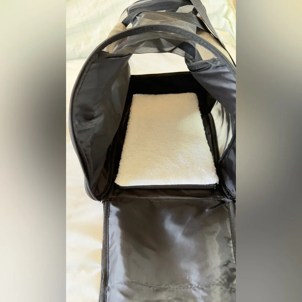 AKC Tan and Black Dog Travel Carrier